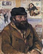 Camille Pissarro Portrait Paul Cezanne oil painting on canvas
